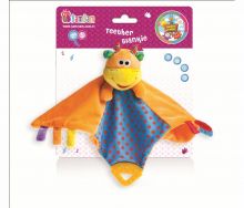 Kuscheltier mit Beiring -Kuh -TEETHER BLANKIE COW
