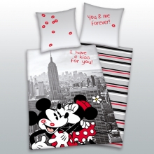 Disney Minnie und Mickey Mouse - Stdtebettwsche (2-teilig)