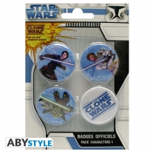 STAR WARS - Stecknadel-Abzeichen - CLONE WARS (5-teilig)