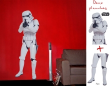 STAR WARS - Sticker / Wandaufkleber / Wandtattoo - Storm Trooper (1:1  Lebensgre)