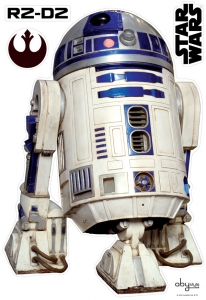 STAR WARS - Sticker / Wandaufkleber / Wandtattoo - R2D2 (1:1  Lebensgre)