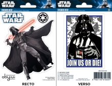 STAR WARS - Sticker / Aufkleber - 2 Bltter  Vader (5 Stck)