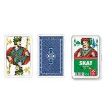 ASS -Skat - Spielkarten ( schsisches Blatt Kornblume) (10 Stck) - Kunststoffetui