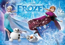 Frozen / Die Eisknigin - 104 Teile Glitter Puzzle