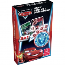 Disney Cars Neon - Quartett aund Domino (12 Stck) - Faltschachtel