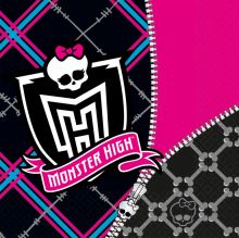 Monster High - 20 Stk Servietten (10 VE = 200 Stk)