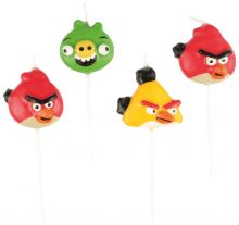 Angry Birds - 4 Mini-Fig.kerzen