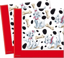101 Dalmatiner - Papierserviette 2-lagig 33x33cm (20 Stck)