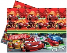 Cars Neon - Tischdecke Kunststoff 120x180cm