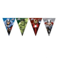 Avengers Multi Heroes - Flaggen-Banner dreieckig (9 Flaggen 4 Stk.)