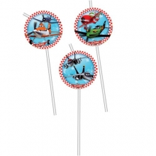 Disney Planes  - Trinkhalme mit Knick (6 Stck)