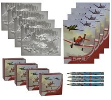 Disney Planes  - Activity Set (4 Bleistifte, 4 Sticker-Boxen, 4 Hefte, 4 Sticker-Bgen)