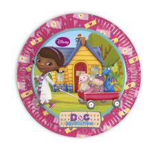 Doc Mc Stuffin - Pappteller 8 Stk. - ca. 23cm