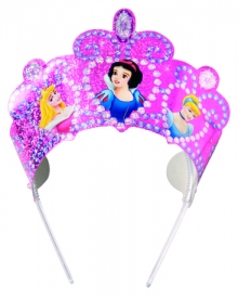 Disney Princess Party Favours - Tiaras mit Steinchen besetzt, gestanzt 6Stk