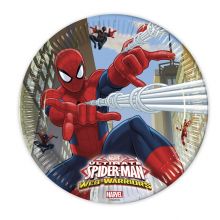 Ultimate Spiderman Web Warriors - Pappteller 8 Stk. ca. 23cm