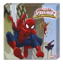 Ultimate Spiderman Web Warriors - Serviette 20 Stk  33 x 33 cm