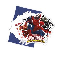 Ultimate Spiderman Web Warriors - Einladungskarten mit Umschlag 6 Stk.