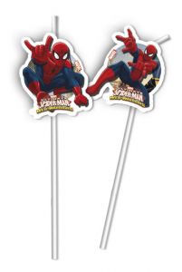 Ultimate Spiderman Web Warriors - Trinkhalme mit Knick (6 Stck)