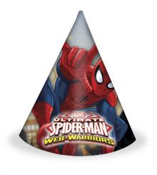 Ultimate Spiderman Web Warriors - Partyhte 6 Stk.