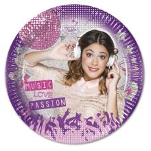 Violetta Gold Edition - Pappteller 8 Stk. ca. 20cm