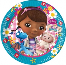 Doc McStuffin - Pappteller medium 20cm (8 Stck)