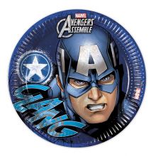 Avengers Teen - Pappteller 8 Stk. ca. 23cm. Captain America