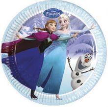Frozen / Eisknigin Ice Skating - Pappteller 8 Stk. ca. 23cm
