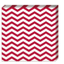 Red Chevron - Serviette 20 Stk  33 x 33 cm  3-lagig