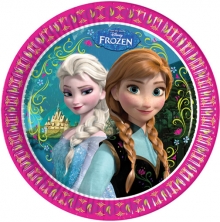Eisknigin / Frozen - Pappteller gro 23cm (8 Stck)