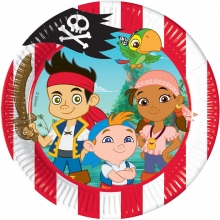 Jake & Die Nimmerlandpiraten - Pappteller medium 20cm (8 Stck)