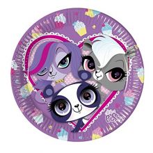 Littlest Pet Shop Cupcake - Pappteller gro 23cm (8 Stck)