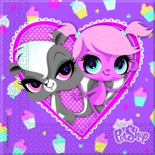 Littlest Pet Shop Cupcake - Papierserviette 2-lagig 33x33cm (20 Stck)