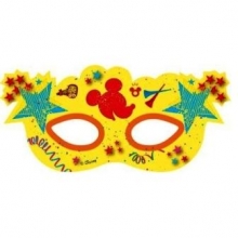 Mickey Carnival - Maske gestanzt (6 Stck)