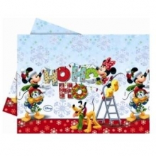 Mickey Christmas Ho Ho Ho! - Tischdecke Kunststoff 120x180cm