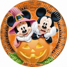 Mickey Halloween - Pappteller gro 23cm (8 Stck)