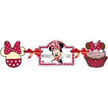 Minnie Caf - Silhouetten-Banner gestanzt