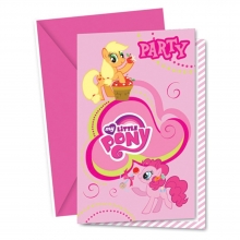 My Little Pony  - Einladungskarten mit Umschlag (6 Stck)