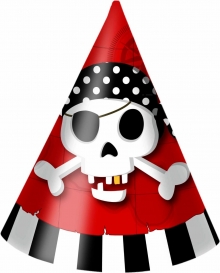 Pirate's Comeback - Partyhte (6 Stck)
