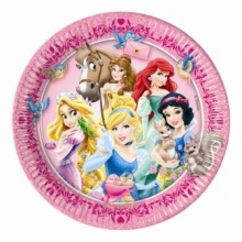 Princess & Animals - Pappteller gro 23cm (8 Stck)
