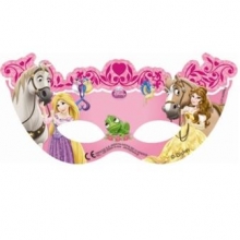 Princess & Animals - Maske gestanzt (6 Stck)