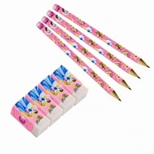 Princess & Animals - Bleistifte mit Radiergummi
