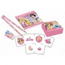 Princess & Animals - Starter-Set (4 Bleistifte, 4 Radiergummis, 4 Sticker-Boxen, 4 Notizhefte)