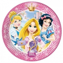 Princess Glamour - Pappteller medium 20cm (8 Stck)
