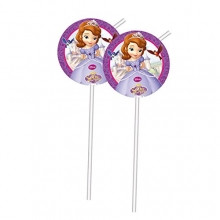 Sofia The First - Trinkhalme mit Knick (6 Stck)