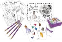 Sofia The First - Activity-Set (4 Bleistifte, 4 Sticker-Boxen, 4 Hefte, 4 Sticker-Bgen)