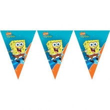 SpongeBob Surfing - Flaggen-Banner dreieckig