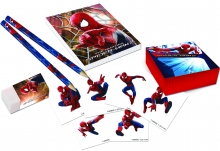The Amazing Spiderman 2 - Starter-Set (4 Bleistifte, 4 Sticker-Boxen, 4 Notizhefte & 4 Radiergummis)