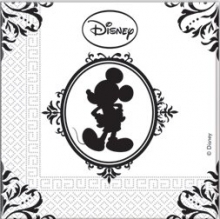 Papierserviette, 3-lagig, 33x33cm, Disney Adult - Mickey Barock