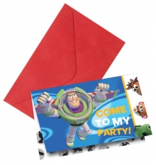 Toy Story 3 - Einladungskarten mit Umschlag (6 Stck)