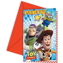 Toy Story Party Favors - Einladungskarten mit Umschlag (6 Stck)
